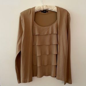 August silk one piece shirt/sweater
